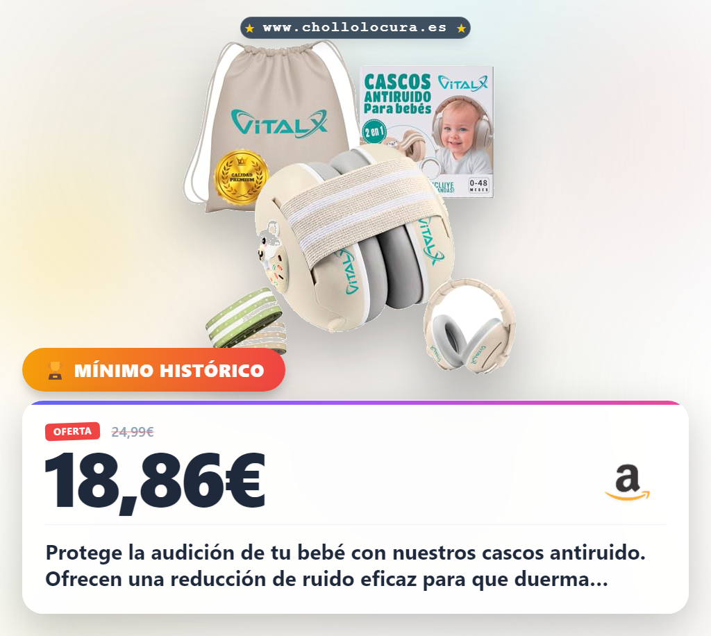 Llévate los cascos bebé antiruido 3 en 1 de alta calidad para niños de 0 a 48 meses en oferta histórica al mejor precio