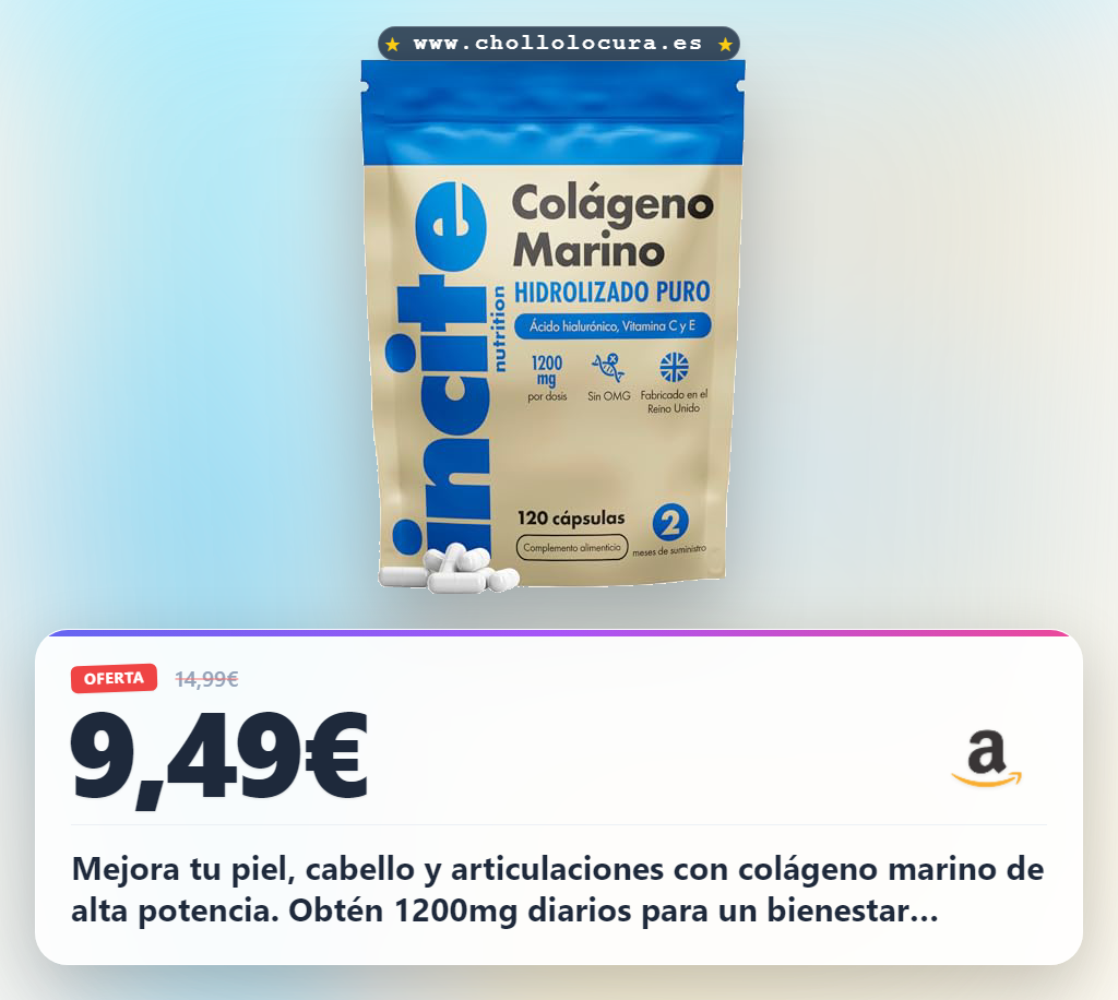 Aprovecha colágeno marino hidrolizado 1200mg para piel y articulaciones con suministro de 2 meses al mejor precio