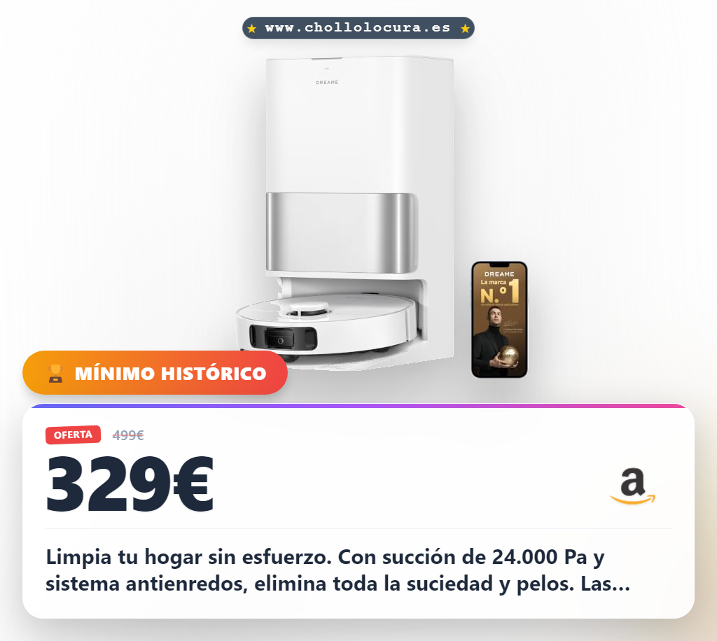 Aprovecha el robot aspirador L40 Ultra A con succión 24000 Pa y sistema antienredos al mejor precio
