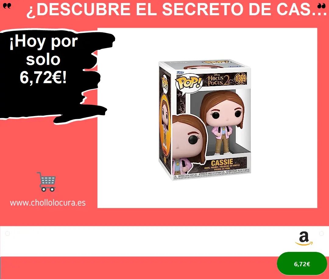 ¿Descubre el secreto de Cassie en Hocus Pocus 2 con esta figura de vinilo Funko Pop! Coleccionable y exclusiva?