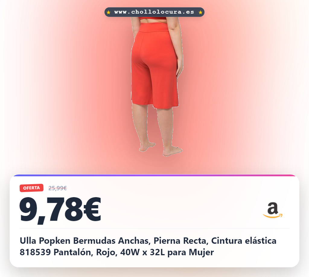 Disfruta de la máxima comodidad con estas bermudas Popken. Su cintura elástica te ofrece libertad total, mientras que el tejido de viscosa es suave. Además, su diseño ecológico cuida tu estilo y el planeta.