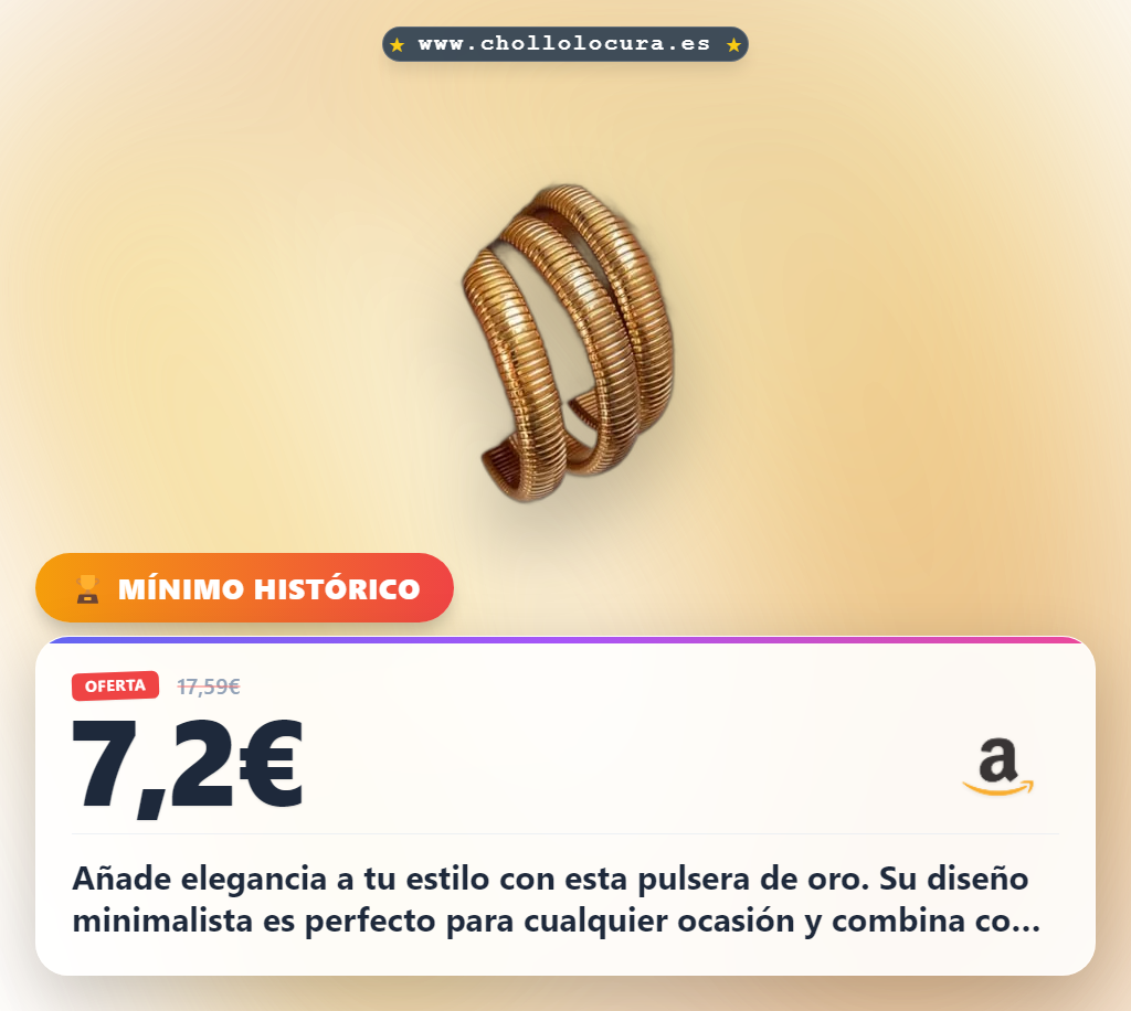 Consigue pulseras de oro para mujer ajustables y elegantes en oferta histórica