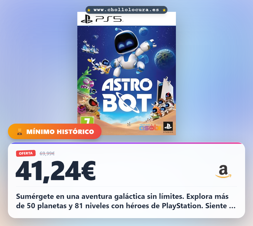 Aprovecha esta aventura galáctica con AstroBot para PS5 y explora 51 planetas en busca de la tripulación perdida