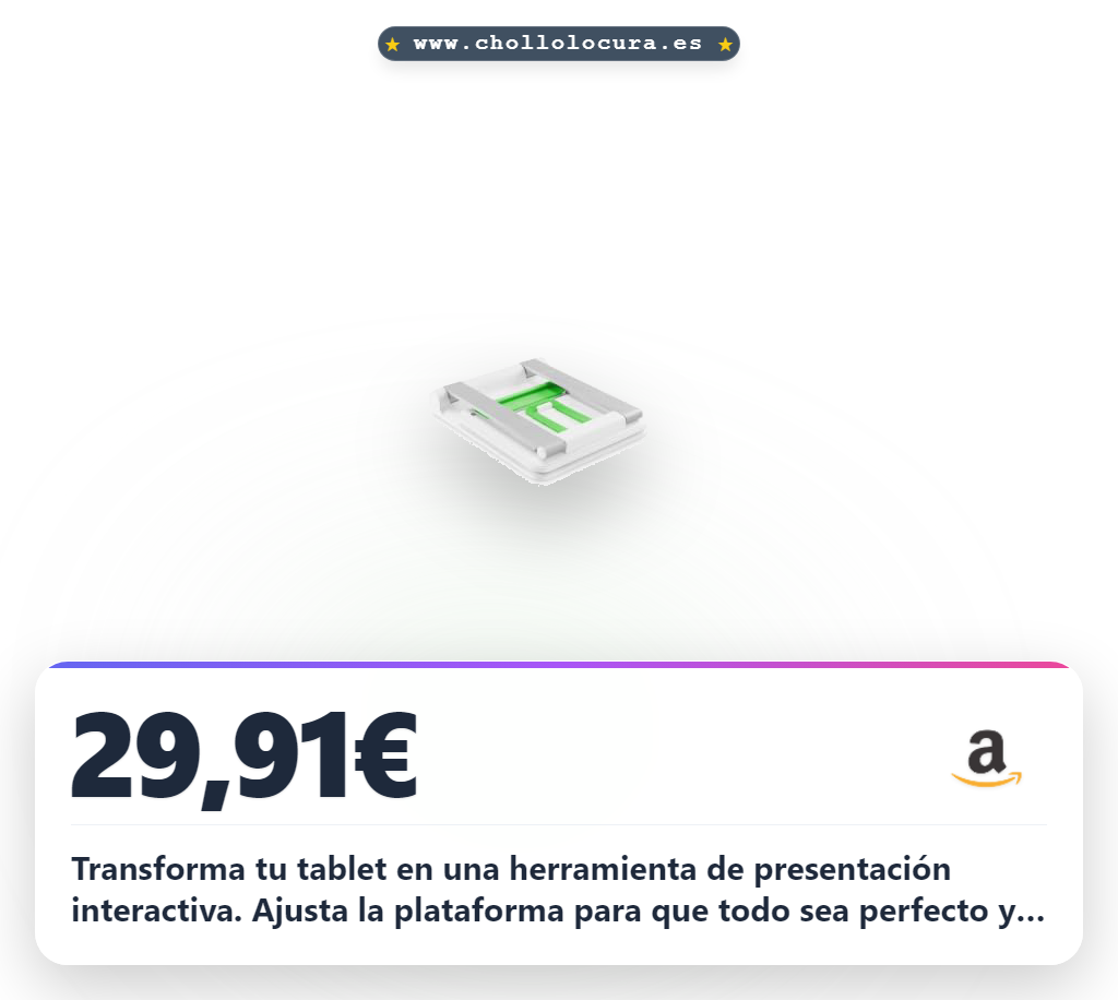 Aprovecha este soporte Belkin para tablet. Plataforma ajustable, captura de imágenes y gestión de cable a precio de chollo