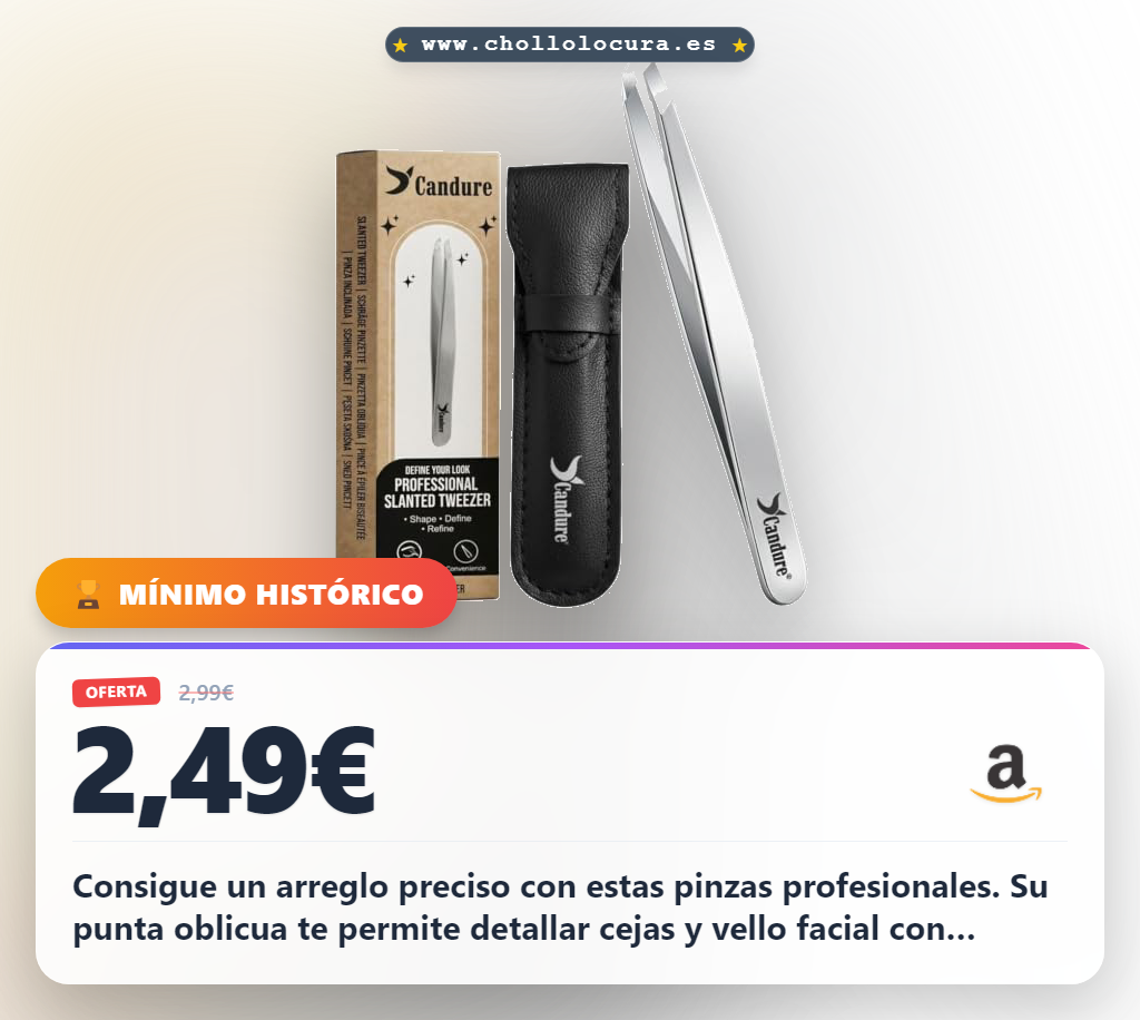 Consigue pinzas depilar profesionales con punta oblicua en acero inoxidable para cejas y vello facial al mejor precio