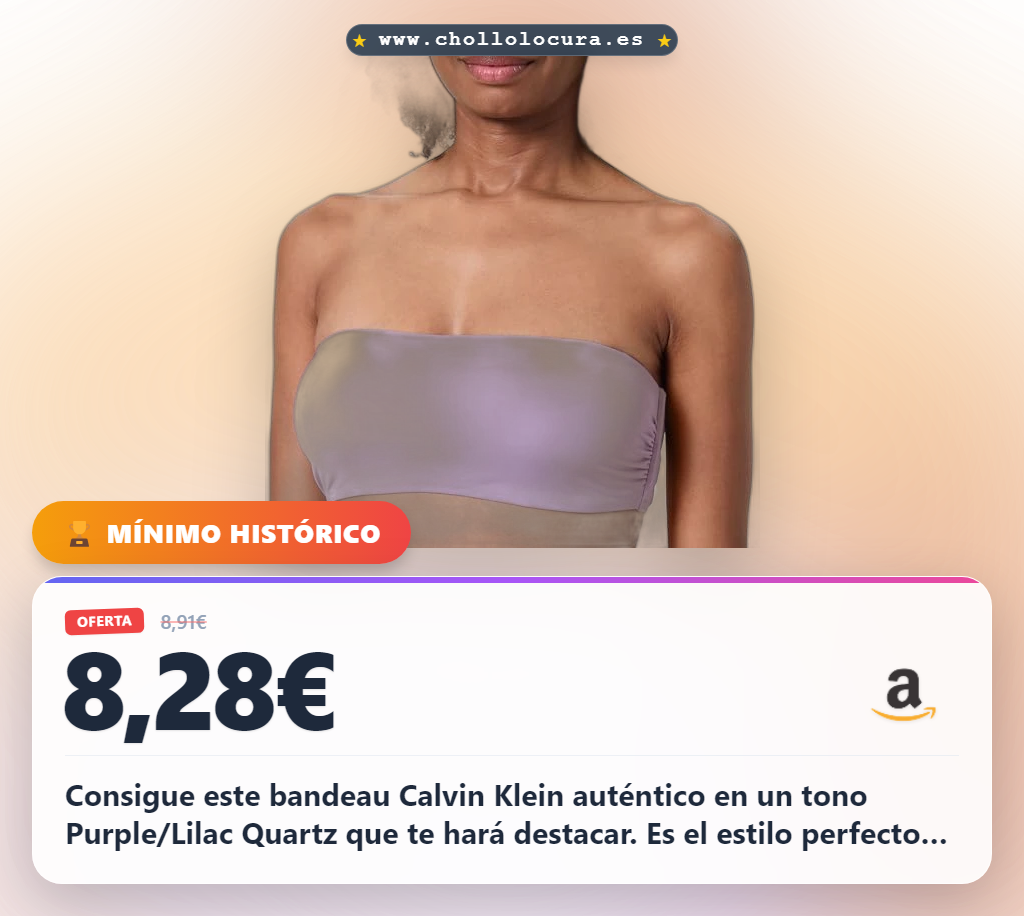 Encuentra el bandeau Calvin Klein Jeans morado Lilac Quartz XS. Calidad y estilo sostenible al mejor precio