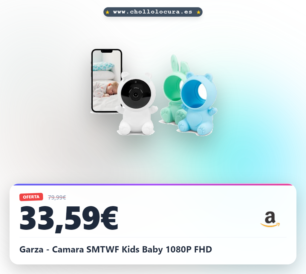Garza - Camara SMTWF Kids Baby 1080P FHD