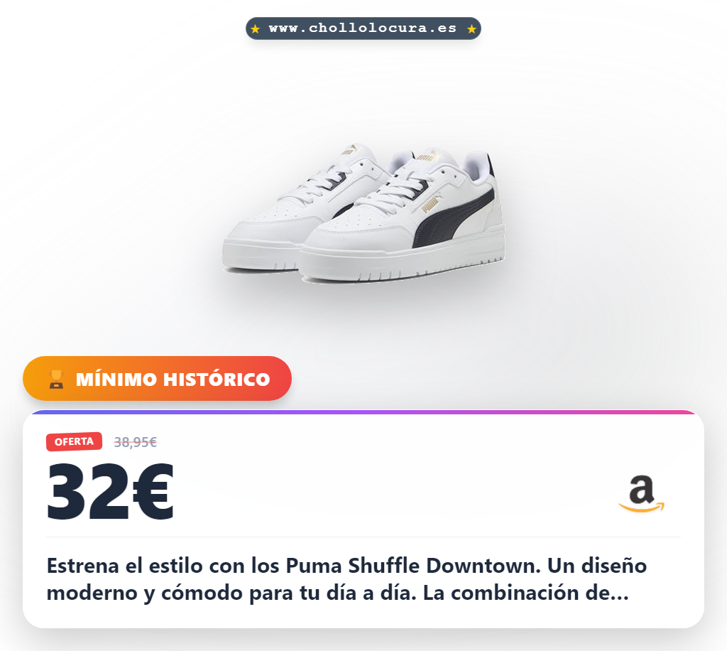 Consigue los tenis Puma Shuffle Downtown unisex en oferta con diseño blanco y azul marino