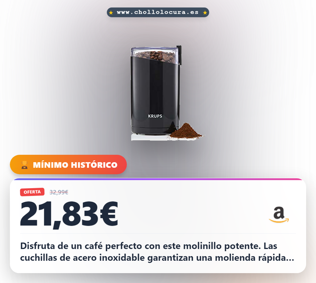 Aprovecha el molinillo de café eléctrico potente con cuchillas de acero inoxidable para molienda uniforme en oferta
