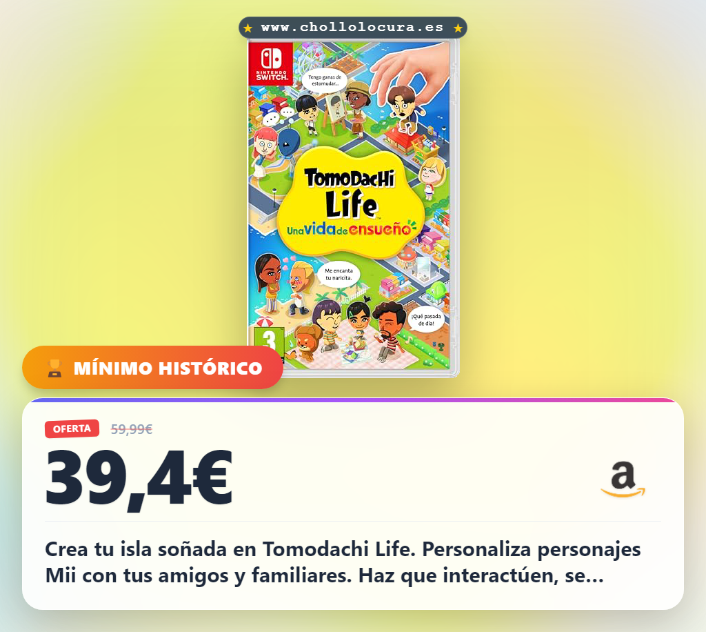 Aprovecha Tomodachi Life para Nintendo Switch y crea tu isla soñada con personajes Mii