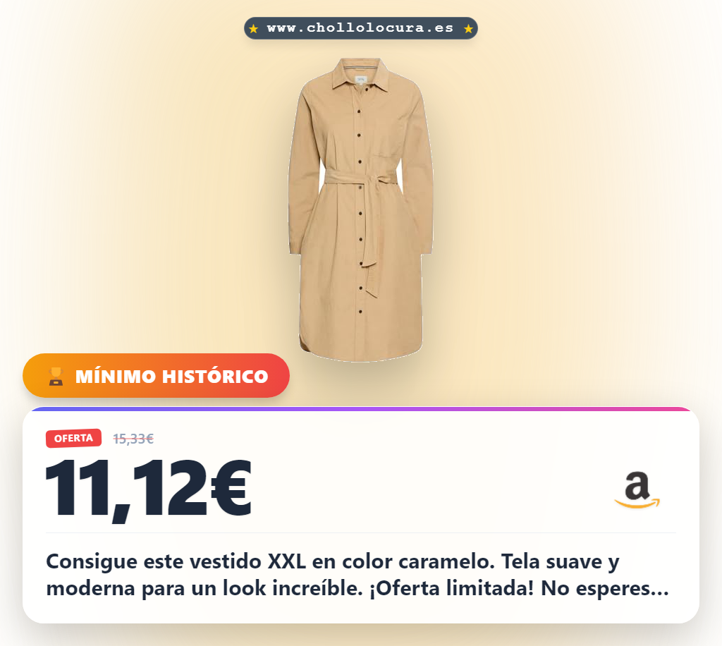 Aprovecha este vestido moderno de camel active talla XXL para mujeres en oferta