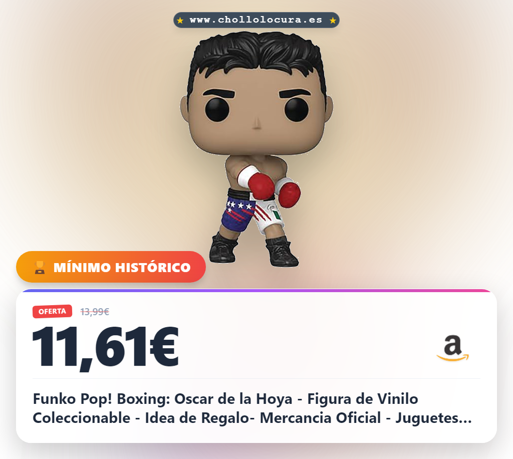 Funko Pop! Boxing: Oscar de la Hoya - Figura de Vinilo Coleccionable - Idea de Regalo- Mercancia Oficial - Juguetes para Niños y Adultos - Sports Fans - Muñeco para Coleccionistas y Exposición