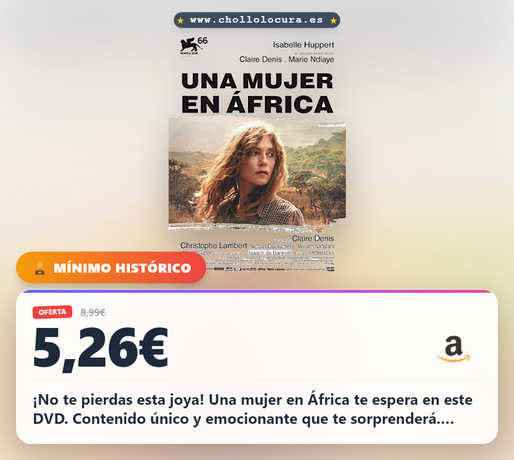 Encuentra el DVD de Una mujer en África. Adquiere este documental exclusivo al mejor precio de oferta