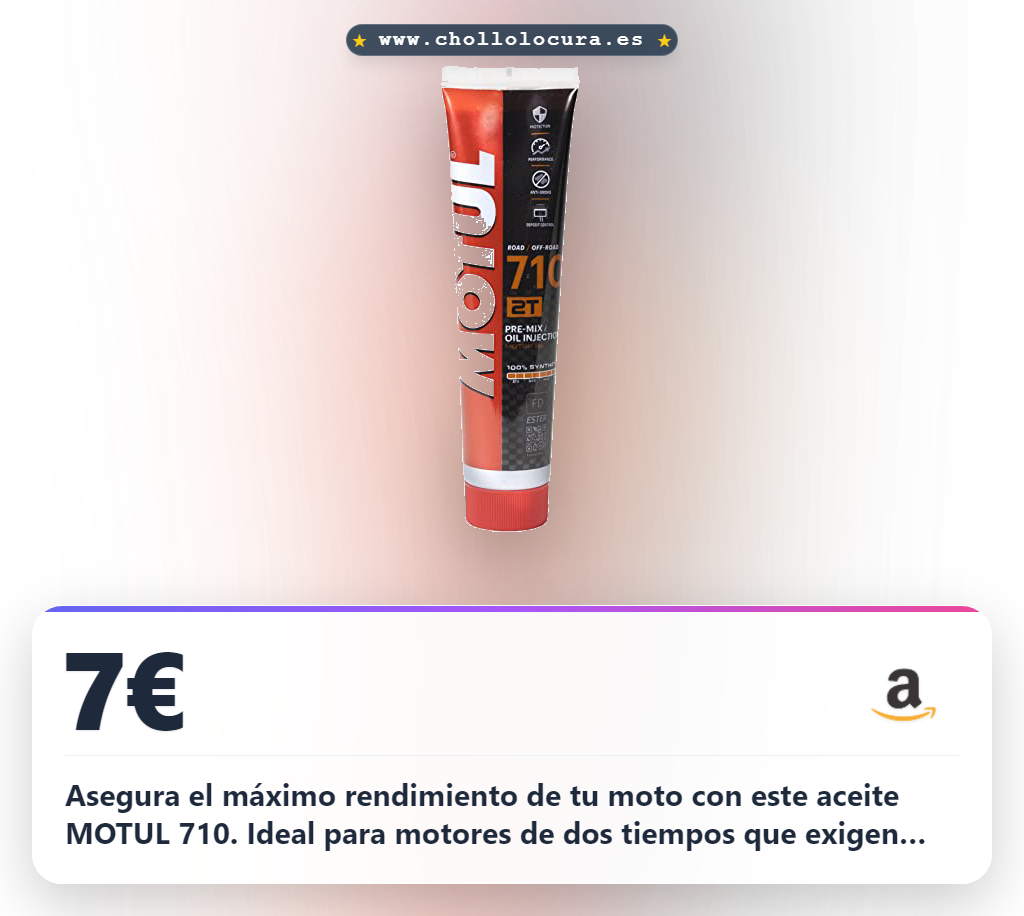 Aprovecha el aceite MOTUL 710 2T de 125ML para tu moto al mejor precio en oferta