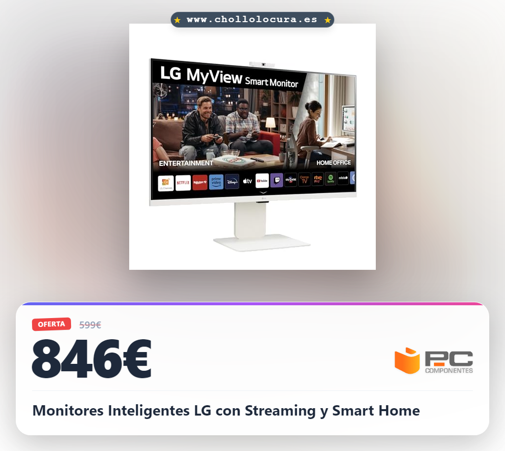 Monitores Inteligentes LG con Streaming y Smart Home