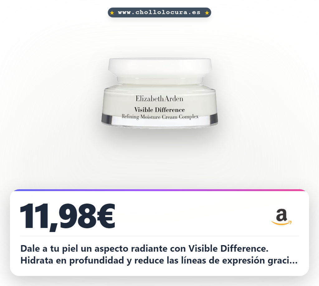 Aprovecha la crema facial Visible Difference con Escualano para una piel luminosa y lisa en oferta