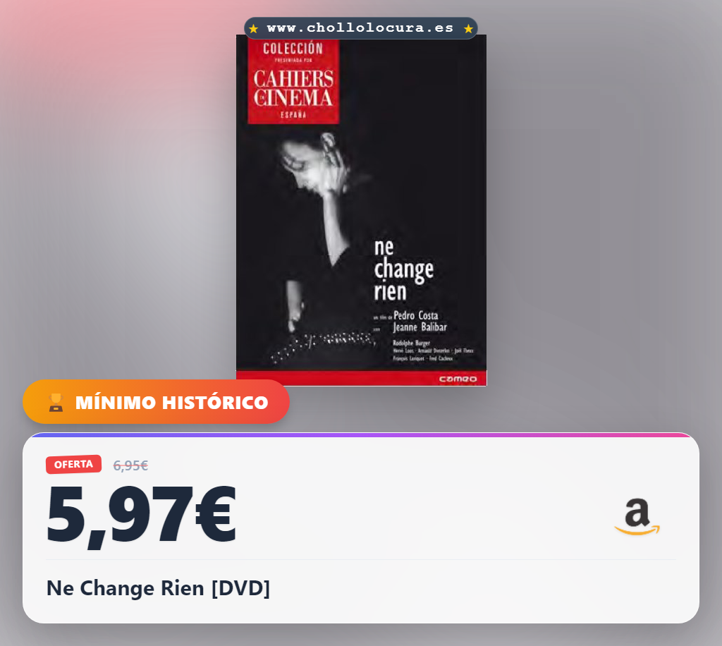 Ne Change Rien [DVD]