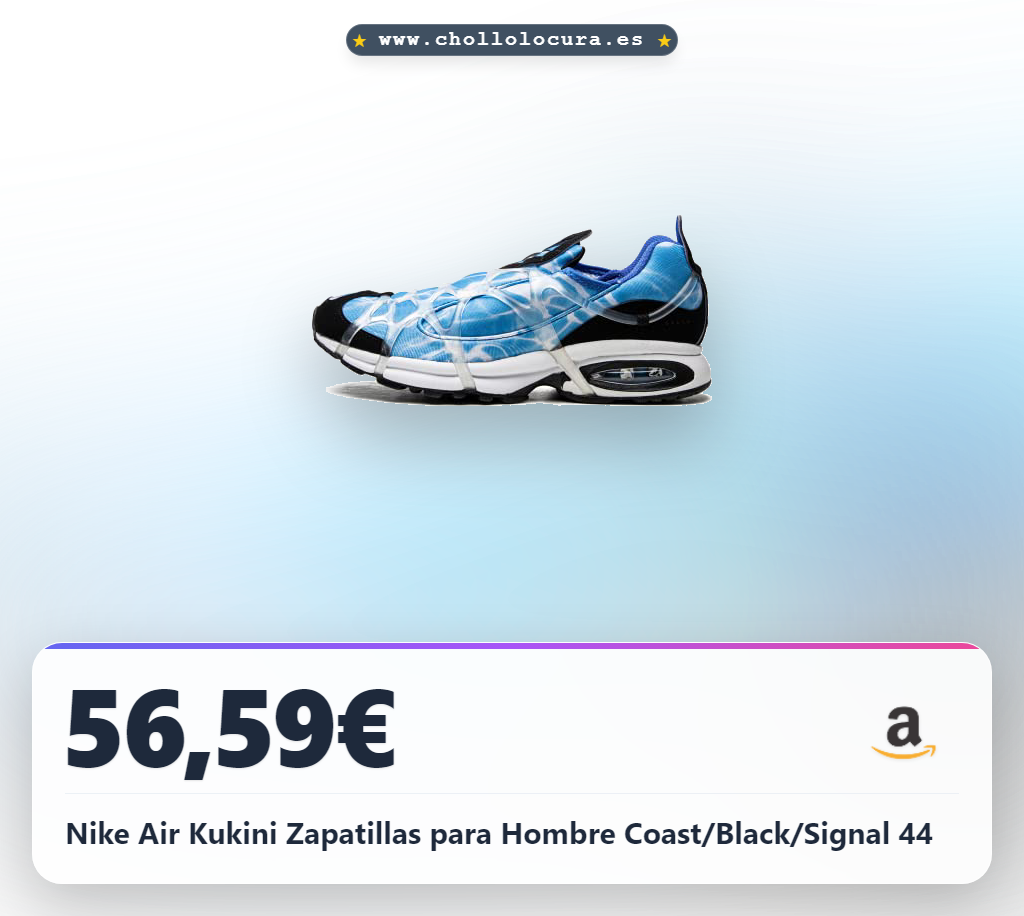 Nike Air Kukini Zapatillas para Hombre Coast/Black/Signal 44