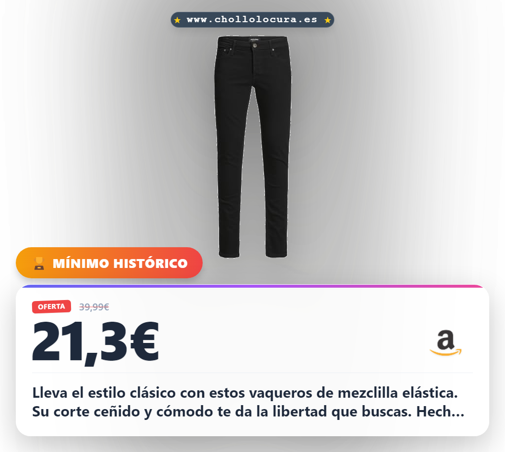Consigue los vaqueros JACK & JONES Jjiglenn Am 816 en oferta: estilo clásico y algodón reciclado