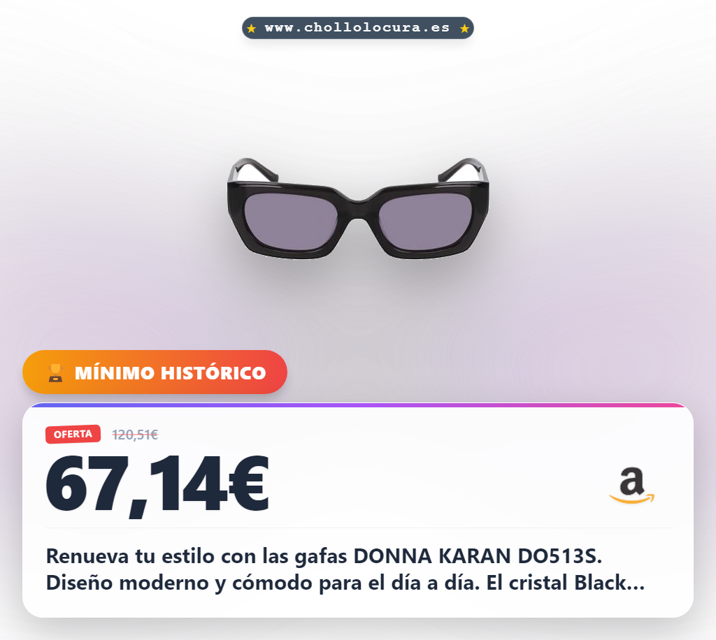 Renueva tu estilo con las gafas DONNA KARAN DO513S. Diseño moderno y cómodo para el día a día. El cristal Black Crystal te da un toque elegante sin esfuerzo. Perfectas para combinar con cualquier look, ¡un básico imprescindible!