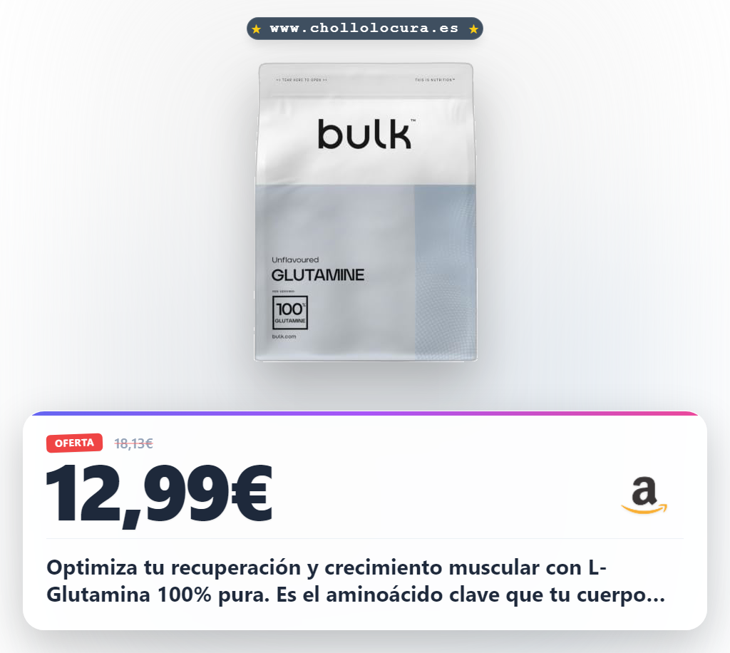 Aprovecha la L-Glutamina en polvo 500g pura y sin sabor para maximizar tu recuperación y desarrollo muscular