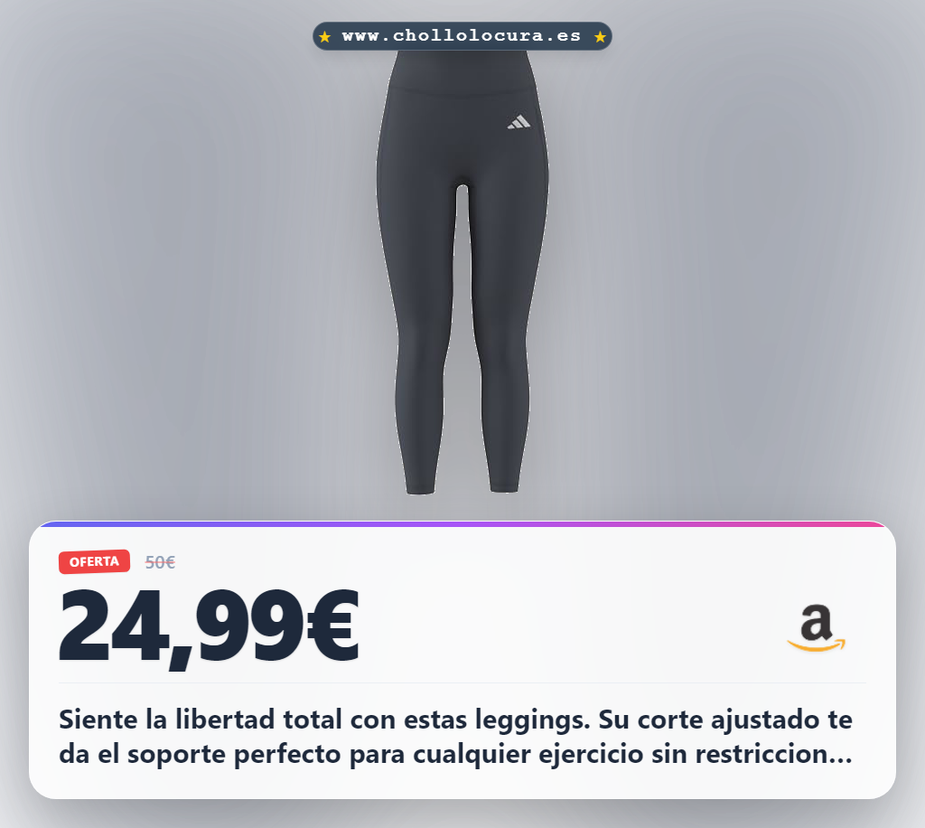Compra las leggings adidas Donna Optime Essentials Workout con corte ajustado y tecnología CLIMACOOL a precio de chollo
