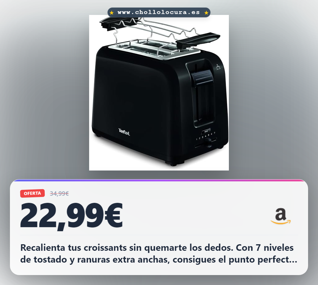 Aprovecha las calientapanes para croissants y bollos con 7 niveles de tostado al mejor precio