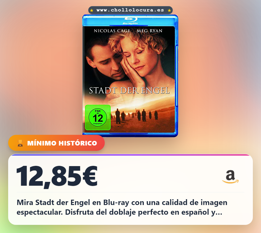 Consigue Stadt der Engel en Blu-ray con audio en español y subtítulos. Disfruta de una calidad de imagen espectacular en oferta