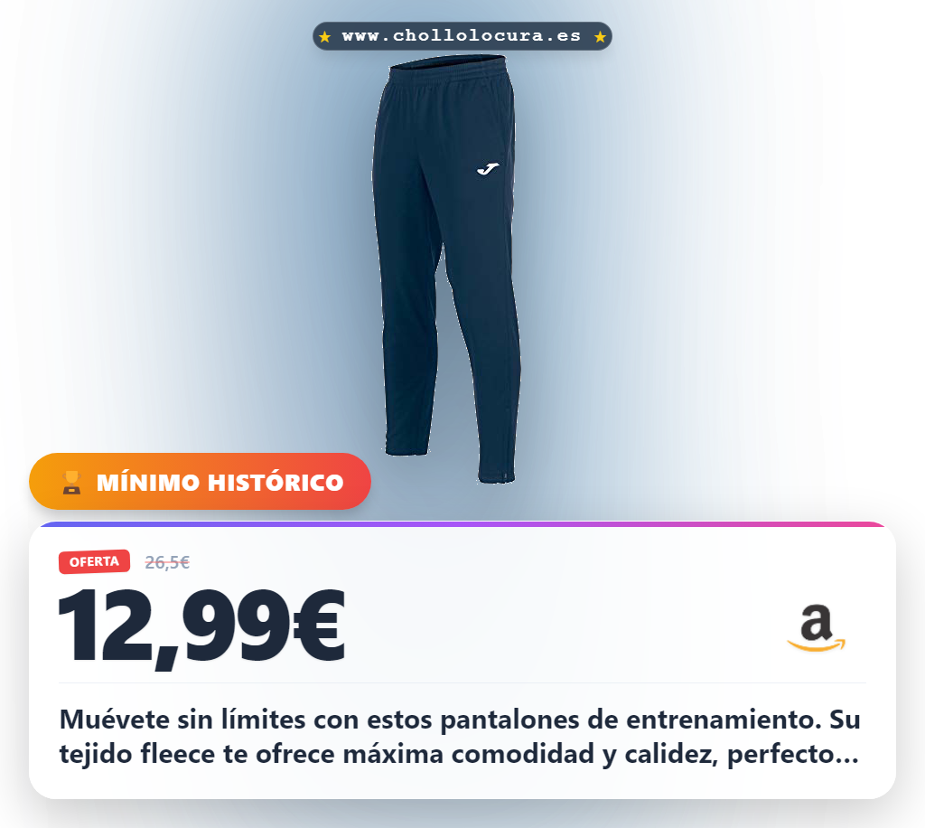 Aprovecha los pantalones Joma Elba Slim Fit. Tejido fleece cálido y ajuste elástico. Máxima comodidad y bolsillos laterales.