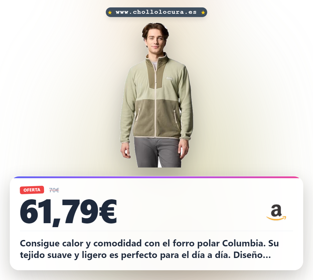 Aprovecha el forro polar Columbia Sequoia Grove XXL en oferta histórica