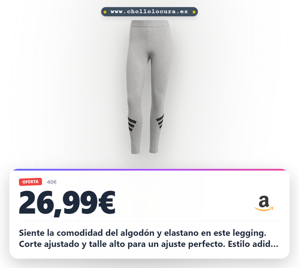 Consigue leggings adidas Donna FUTURE ICONS tres franjas en oferta al mejor precio