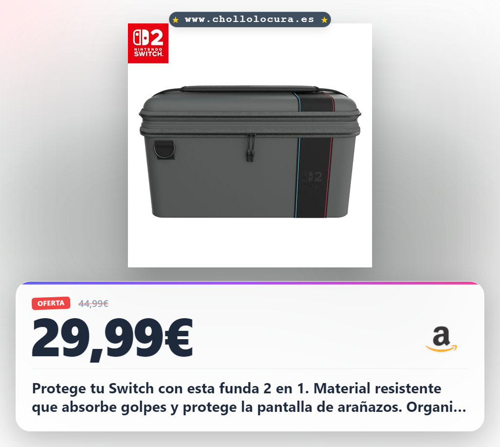 Consigue la funda 2 en 1 Turtle Beach PlayTrek para Nintendo Switch 2 con protección y espacio al mejor precio