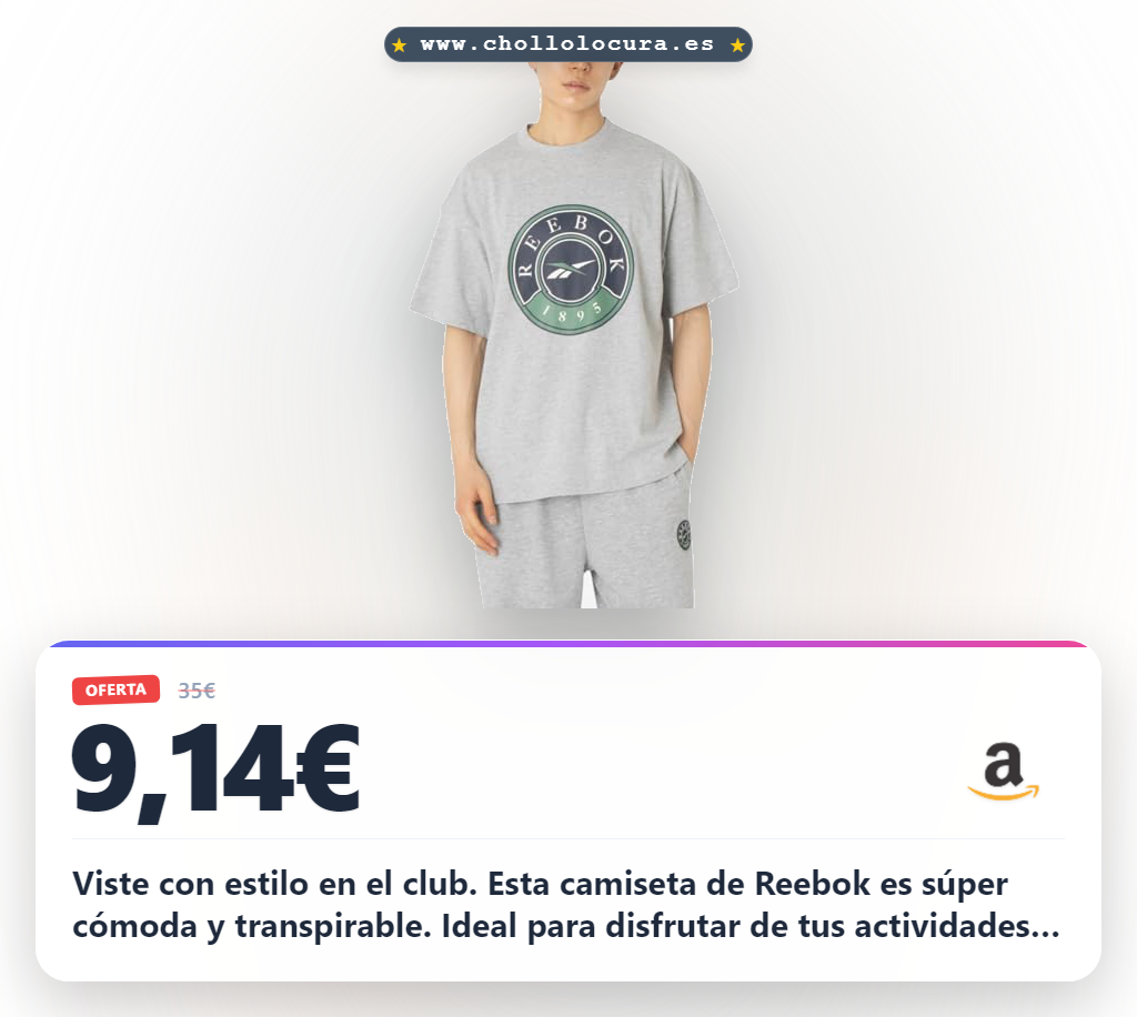 Encuentra la Reebok Camiseta Lawn Club perfecta para el verano al mejor precio de la temporada