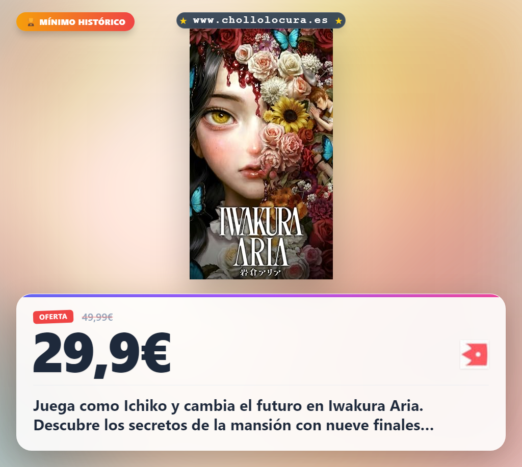 Consigue Iwakura Aria para Nintendo Switch: descubre los secretos de la mansión y cambia el futuro