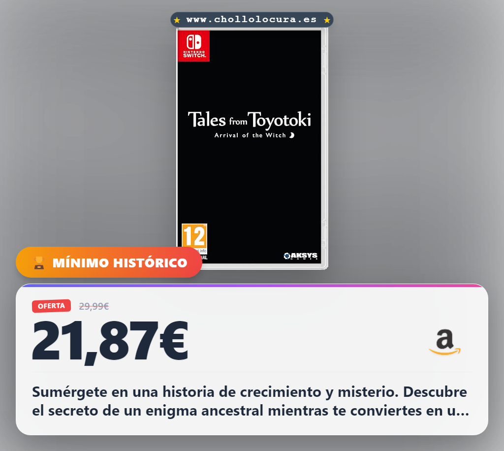 Disfruta Tales from Toyotoki: Arrival of the Witch en Nintendo Switch con arte y misterio al mejor precio