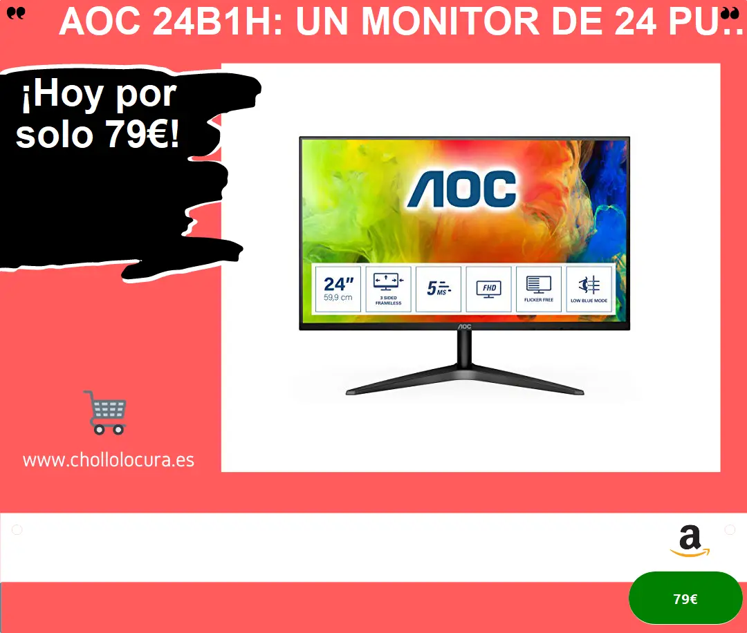 AOC 24B1H: Un monitor de 24 pulgadas con características avanzadas para una experiencia de visualización superior