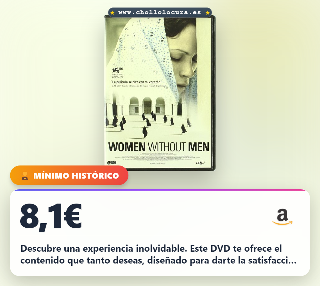 Descubre Women without men DVD en oferta exclusiva y al mejor precio de chollo.