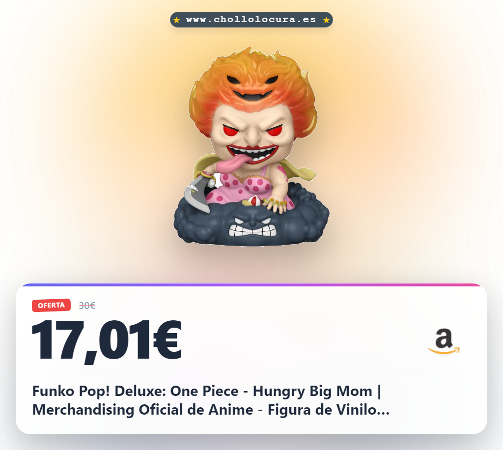 Funko Pop! Deluxe: One Piece - Hungry Big Mom | Merchandising Oficial de Anime - Figura de Vinilo Coleccionable para Decoración - Regalo Friki de Cumpleaños