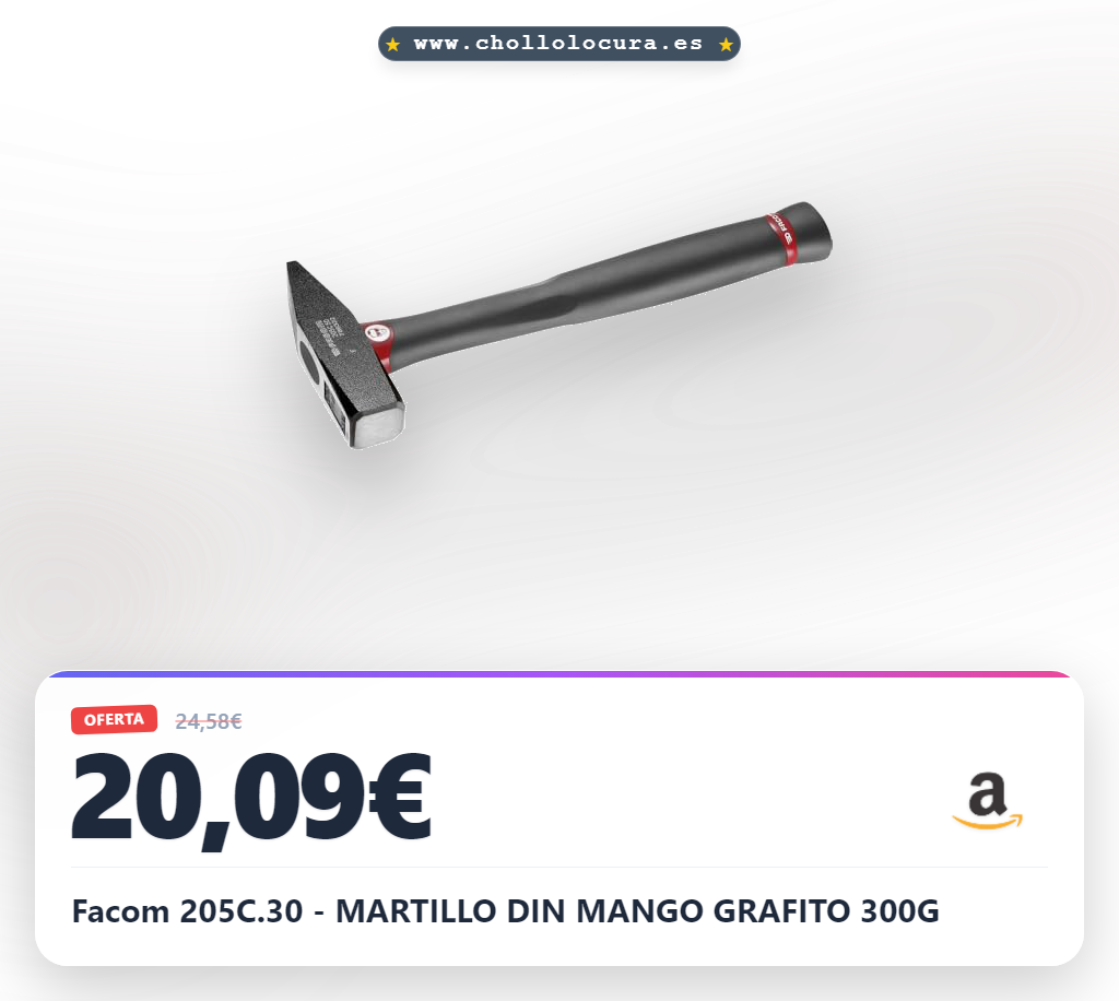 Facom 205C.30 - MARTILLO DIN MANGO GRAFITO 300G