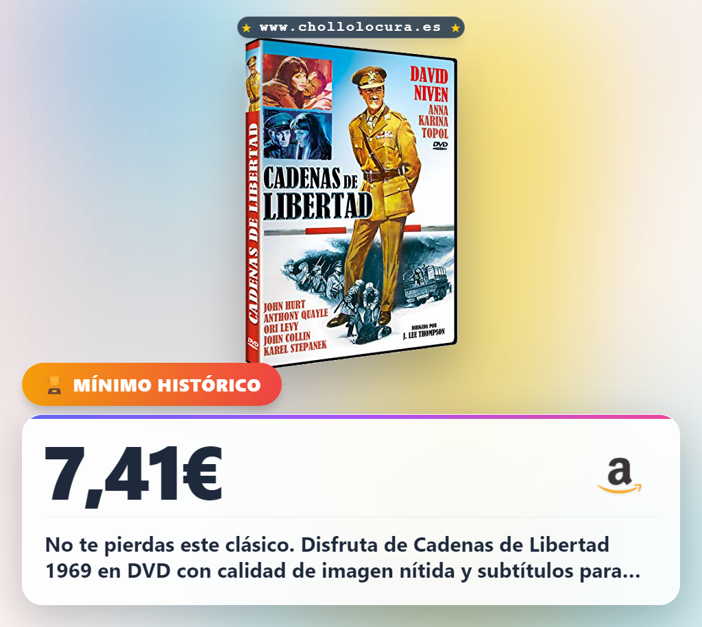 Disfruta de la película clásica Cadenas de Libertad 1969 en oferta al mejor precio