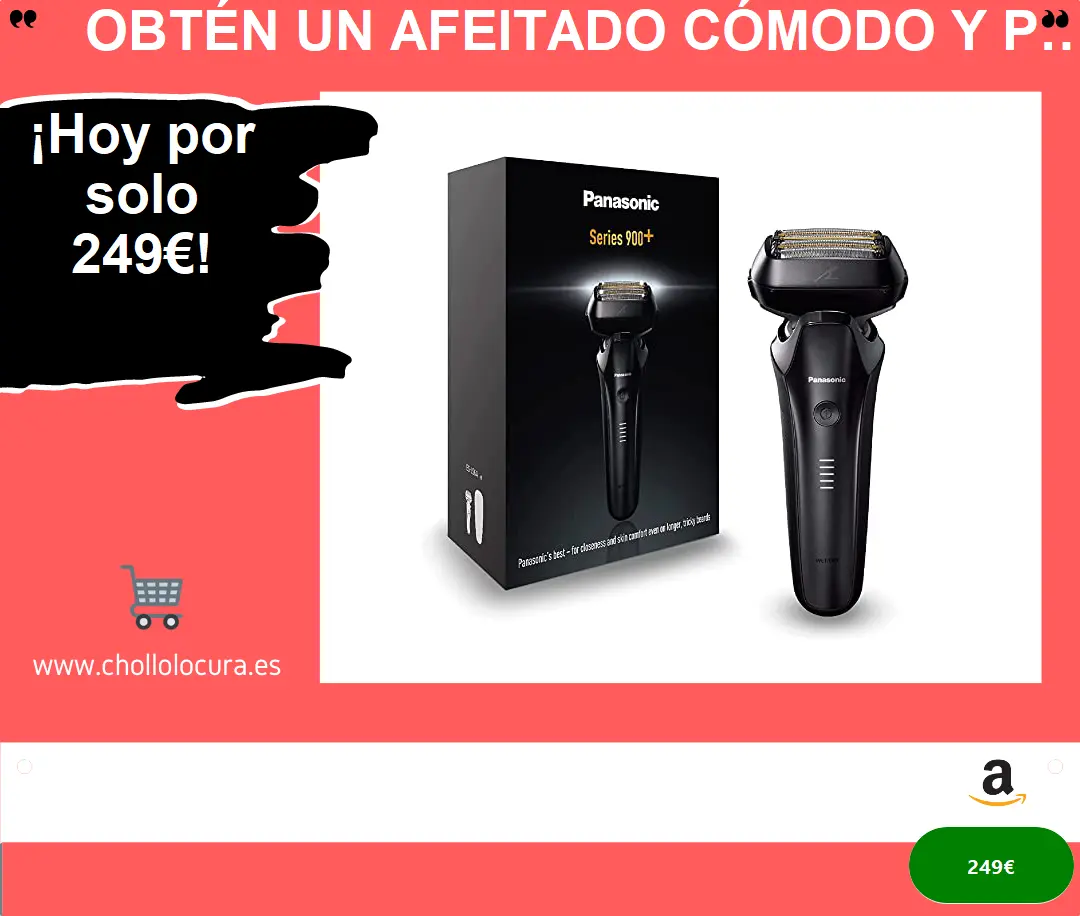 Obtén un afeitado cómodo y preciso con la afeitadora eléctrica Panasonic ES-LS6A