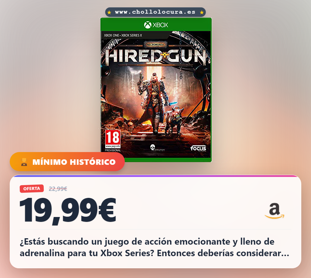 Sumérgete en el oscuro mundo de Necromunda con Hired Gun para Xbox Series