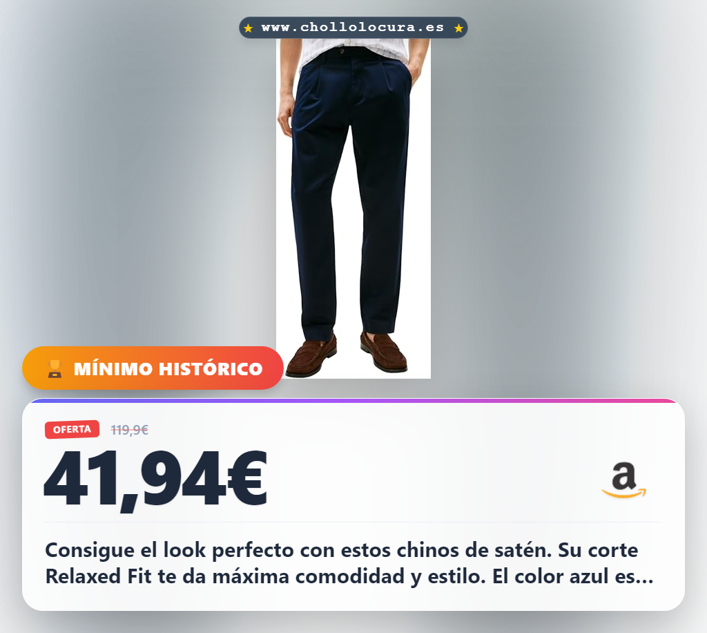 Consigue el look perfecto con estos chinos de satén. Su corte Relaxed Fit te da máxima comodidad y estilo. El color azul es atemporal y el material suave te hará sentir increíble todo el día. ¡No esperes más para llevarte este clásico de Tommy Hilfiger a un precio inigualable!