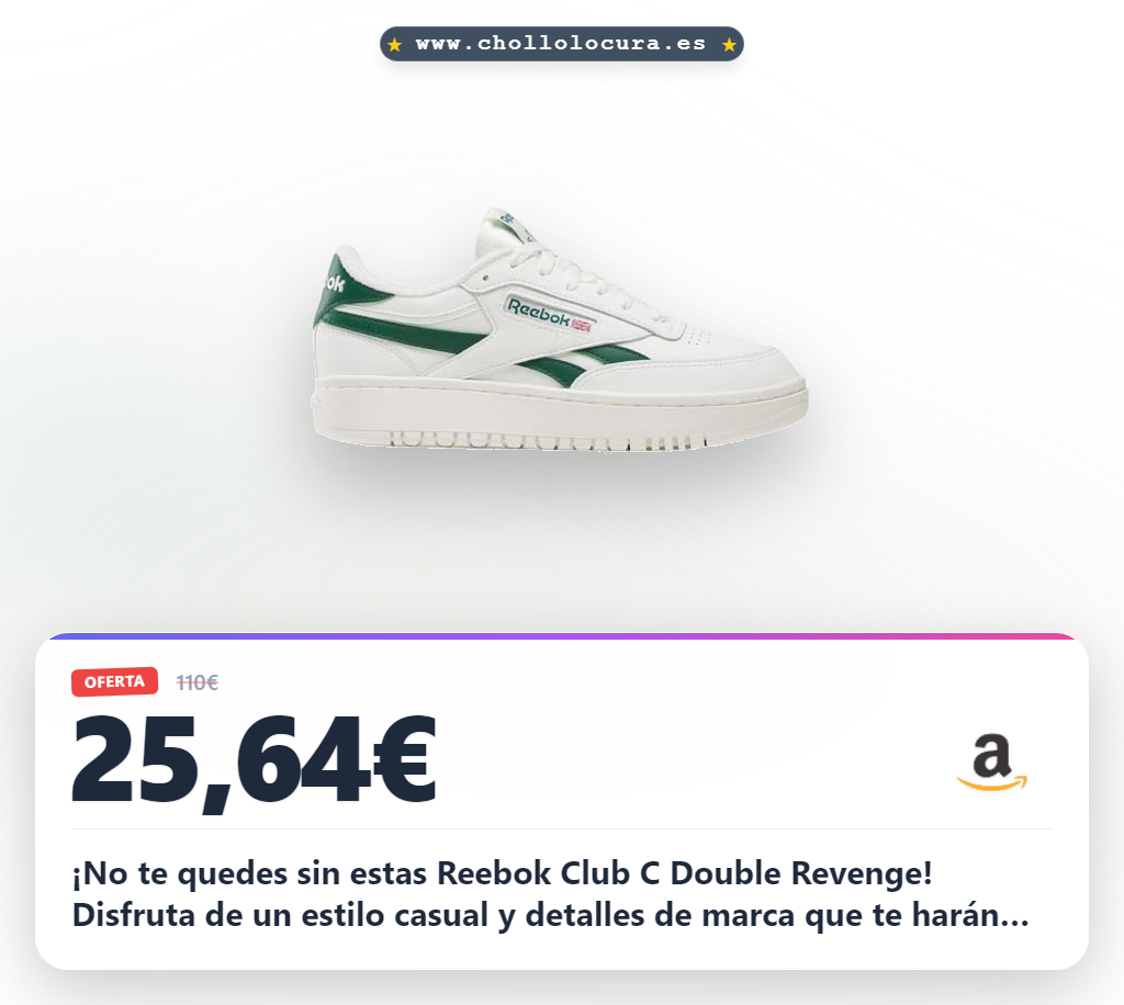 Encuentra las Reebok Zapatillas Club C Double Revenge para mujer con espuma expuesta y estilo casual al mejor precio