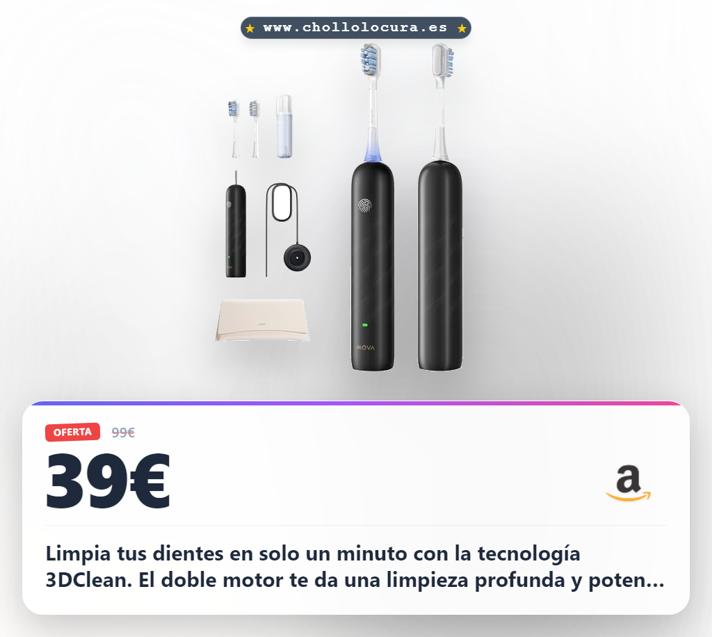 Consigue el cepillo de dientes eléctrico Fresh Pro 3DClean. Limpieza profunda en 1 minuto y seguro para tus viajes al mejor precio