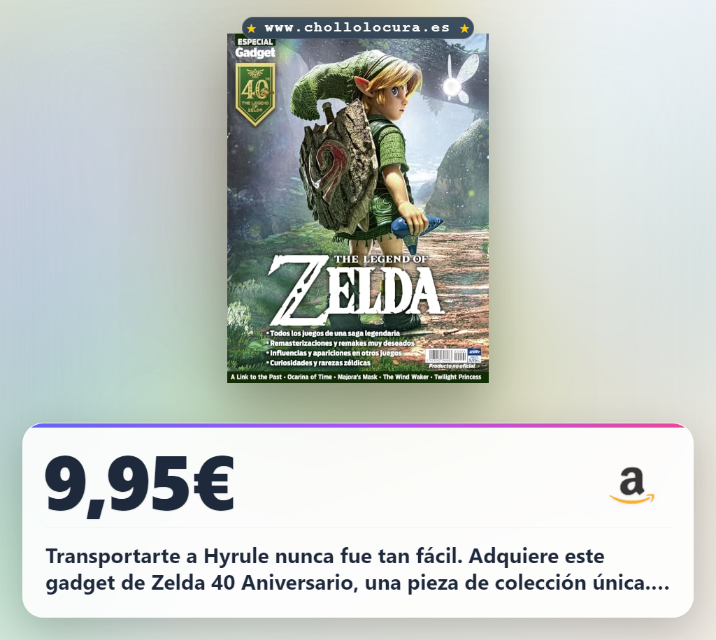 Disfruta este Gadget Especial The Legend of Zelda 40 Aniversario, una pieza de colección al mejor precio.