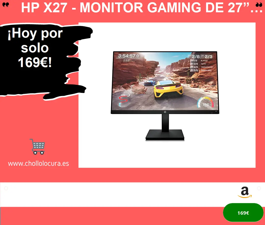 ¡Descubre el mejor monitor gaming 27 Full HD 165Hz con IPS 1ms, ajustable y OMEN Gaming Hub - Oferta!