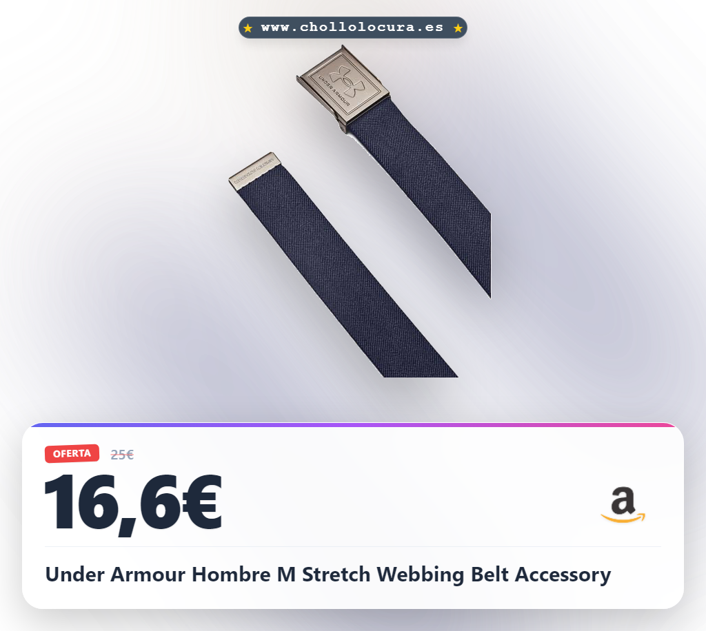 Under Armour Hombre M Stretch Webbing Belt Accessory