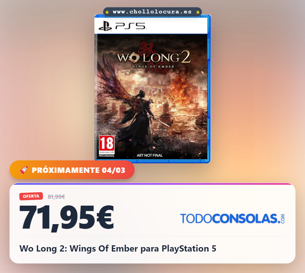 Wo Long 2: Wings Of Ember para PlayStation 5