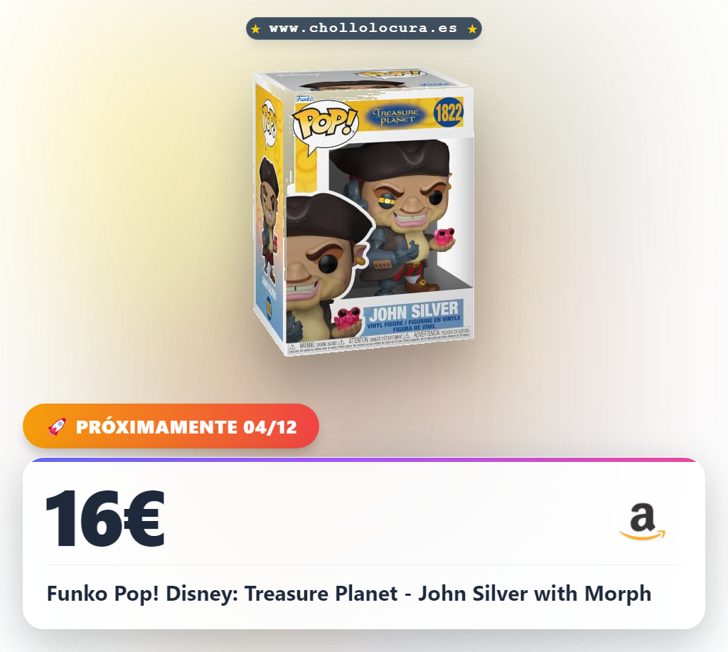Funko Pop! Disney: Treasure Planet - John Silver with Morph